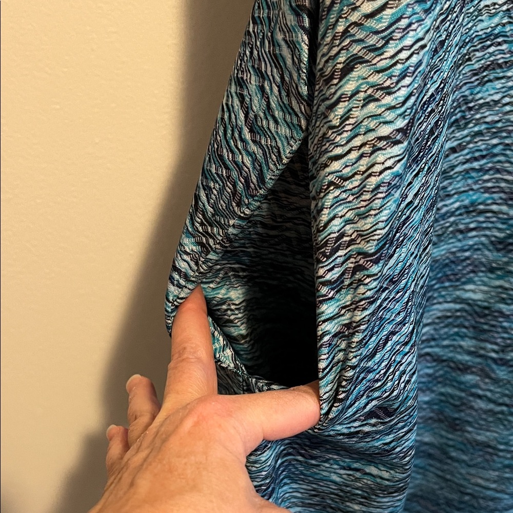 MPG Teal and Black Patterned Summer dress - Picture 5 of 8